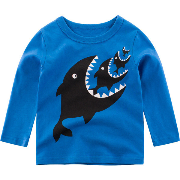 Bluza pentru copii albastru cu aplicatie pentru baieti