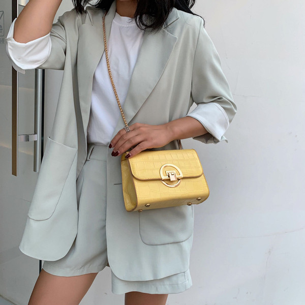 Geanta de dama cu lant in patru culori