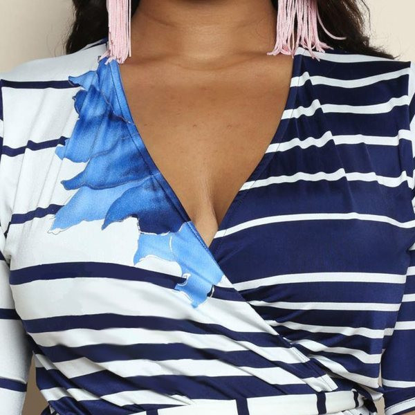 Rochie lungă de damă lejeră cu mâneci 3/4 și fante în două culori până la 6XL