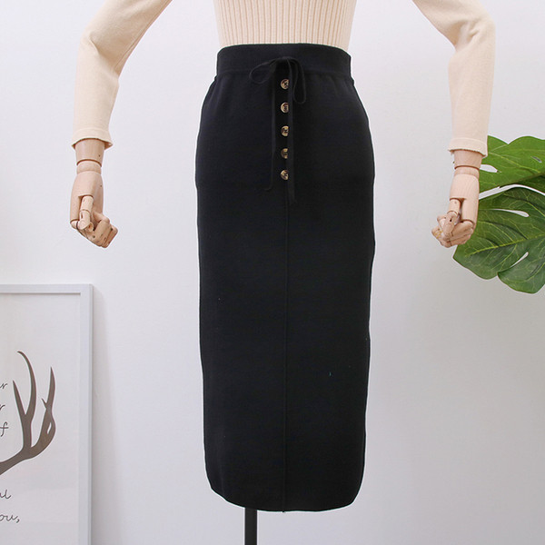 Fusta de dama stil nou model cu cravate in trei culori