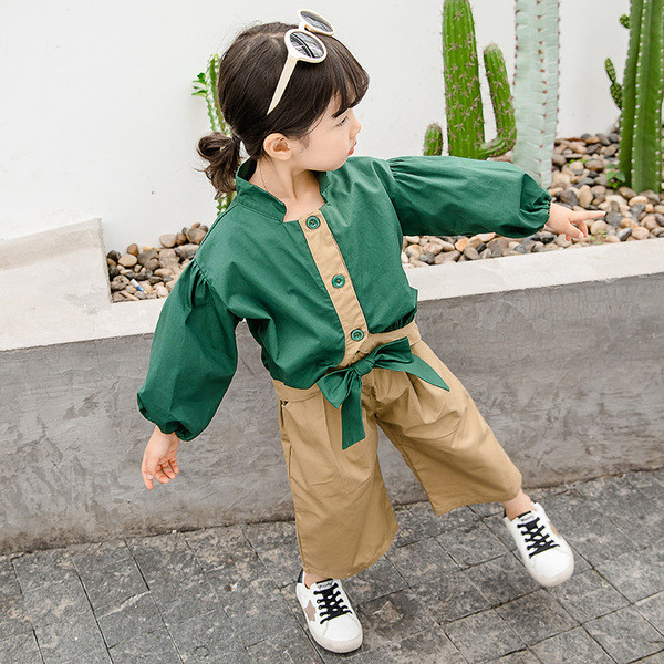 Set pentru copii modern pentru fete din două părți - model larg