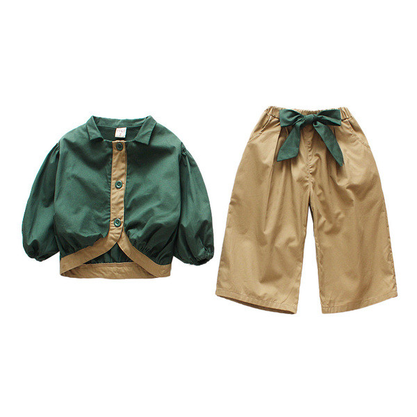 Set pentru copii modern pentru fete din două părți - model larg