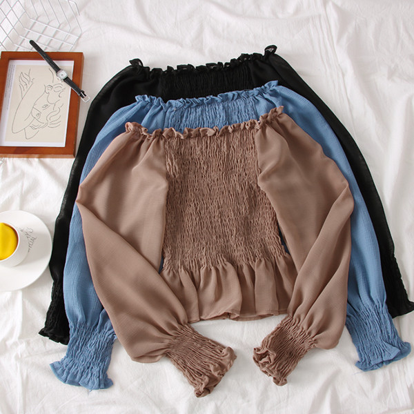 Bluza de dama stil nou model cu umerii goi - mai multe culori