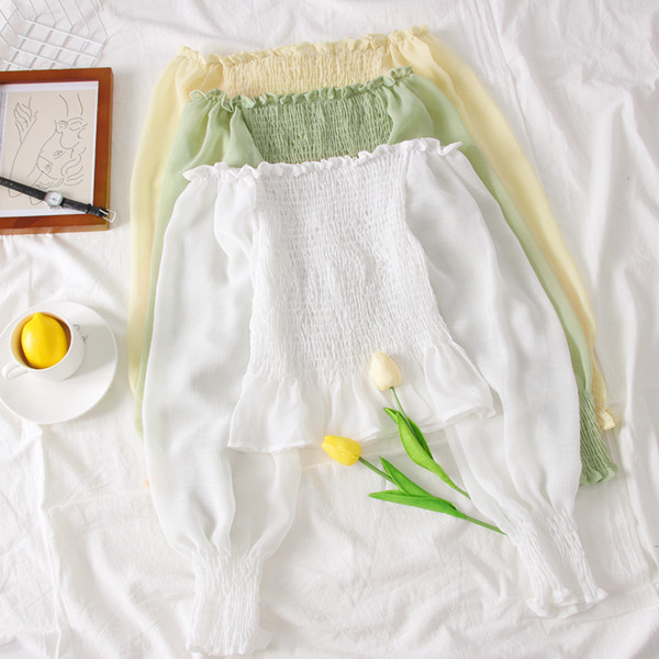 Bluza de dama stil nou model cu umerii goi - mai multe culori