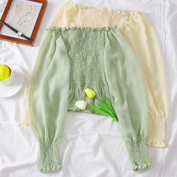 Bluza de dama stil nou model cu umerii goi - mai multe culori