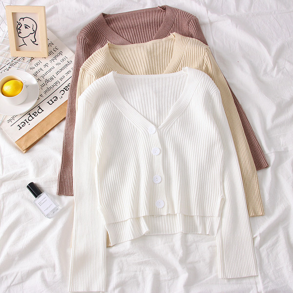 Cardigan casual dama cu nasturi in mai multe culori