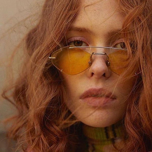 Ochelari moderni de damă cu o ramă argintie subțire - cinci culori