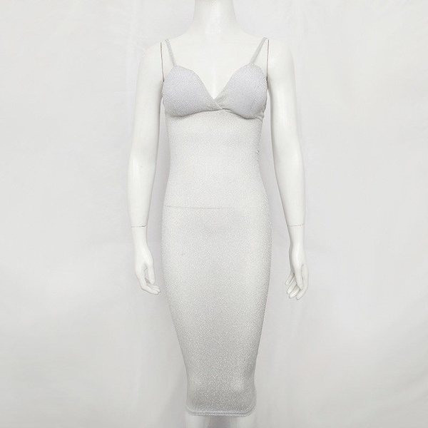 Rochie eleganta de dama cu bretele subtiri si decolteu adanc in trei culori