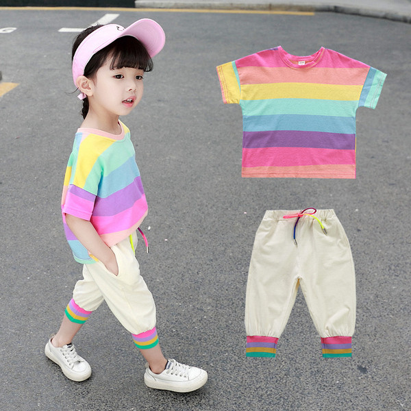 Set zilnic pentru copii pentru fete în două părți