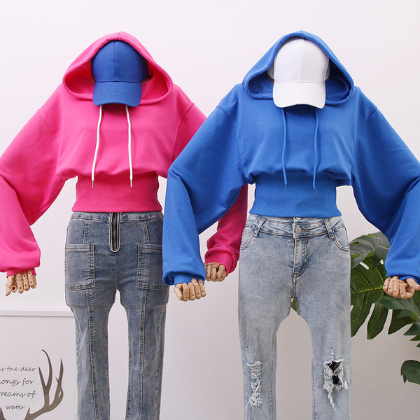 Hanorac de dama model nou cu gluga - mai multe culori