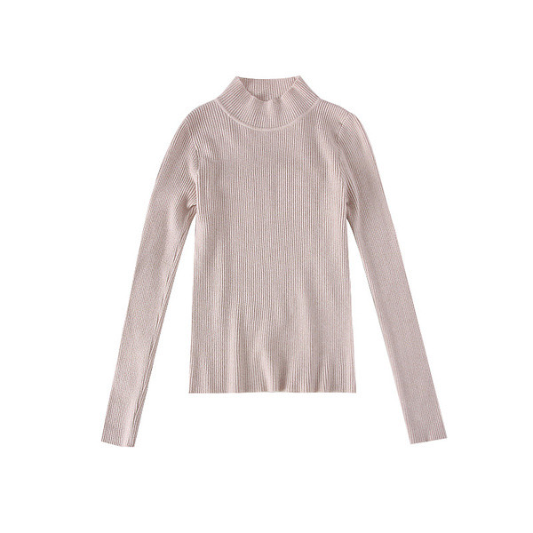 Pulover casual dama cu guler inalt - mai multe culori