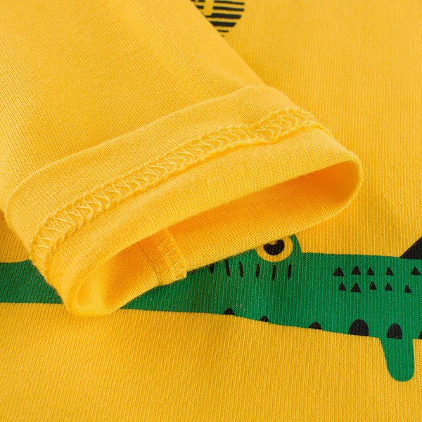 Bluza pentru copii de culoare galbena cu aplicatie-pentru baieti