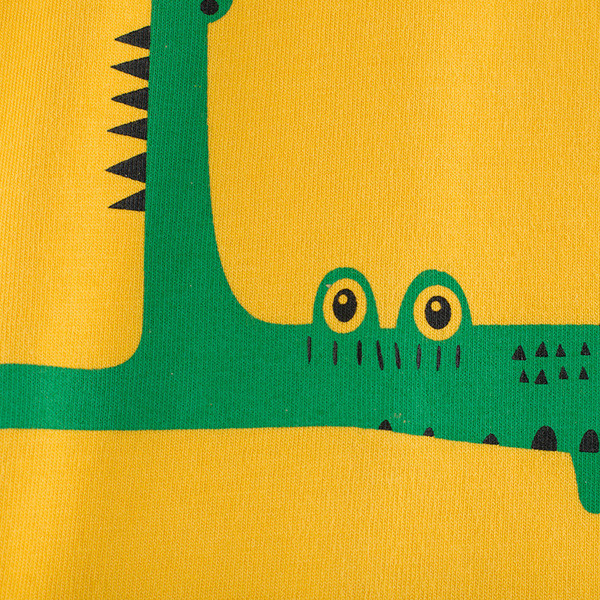 Bluza pentru copii de culoare galbena cu aplicatie-pentru baieti