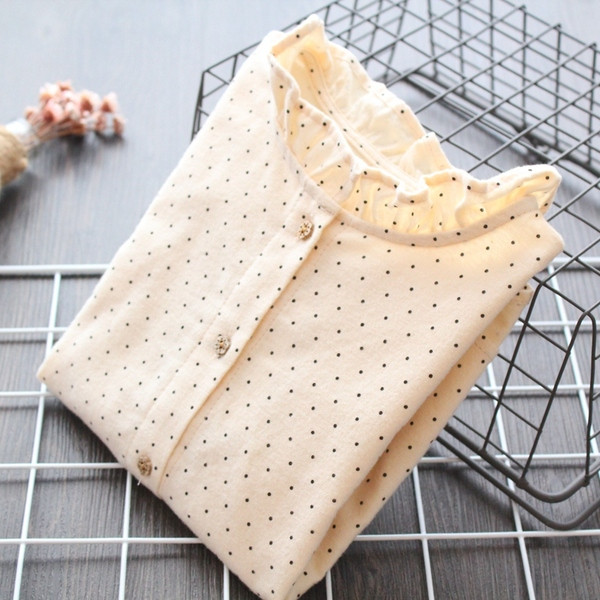 Camasa pentru copii model nou cu maneci lungi cu buline pentru fete