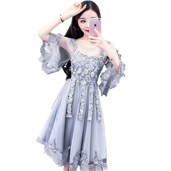 Rochie de dama actuala din dantela in mai multe culori