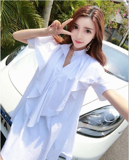 Rochie de dama moderna cu curea - model croiat