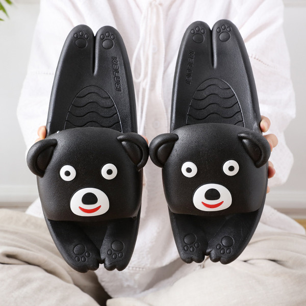 Papuci moderni pentru barbati si femei in forma de urs