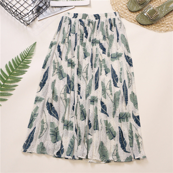 Fusta de dama lunga moderna cu model floral in mai multe culori