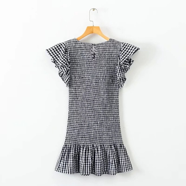 Rochie de dama cu decolteu in doua culori