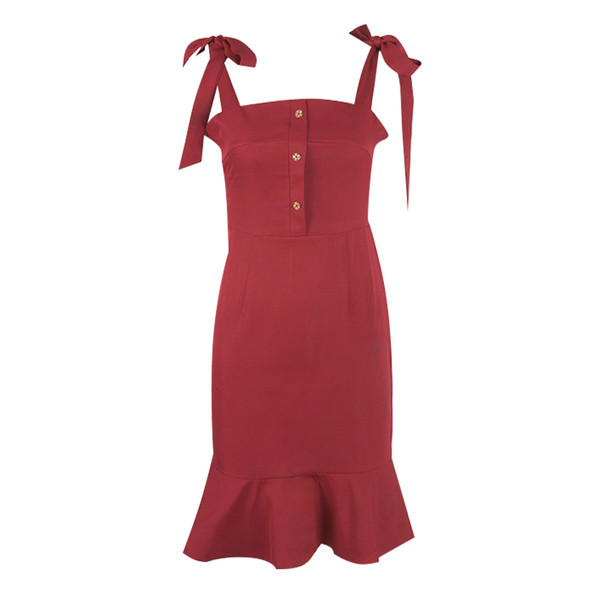 Rochie de dama actuala in culoarea rosie