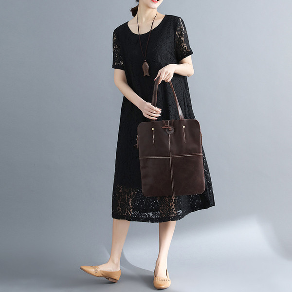 Rochie dama din dantela model lat cu maneca scurta in mai multe culori