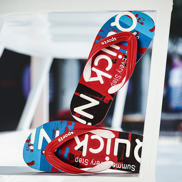 Papuci casual barbati - in trei culori cu inscriptii