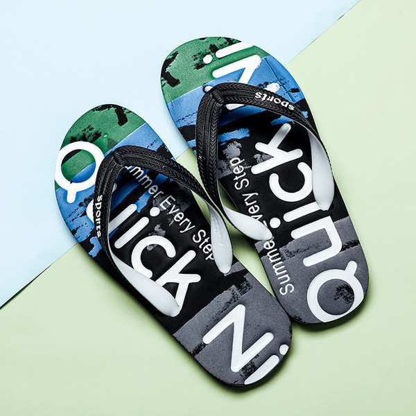 Papuci casual barbati - in trei culori cu inscriptii