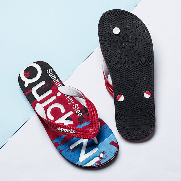 Papuci casual barbati - in trei culori cu inscriptii