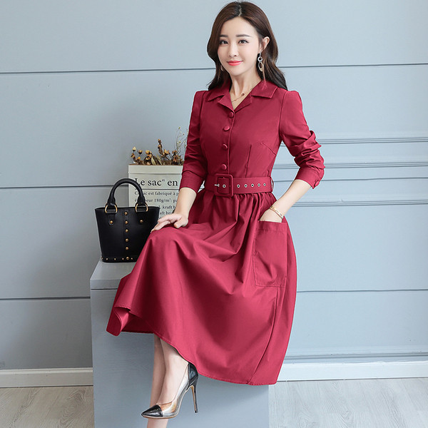 Rochie elegantă de damă decupată cu o curea - mai multe culori