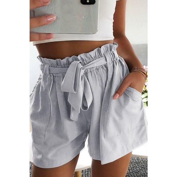 Pantaloni scurți casual dama cu buzunar in mai multe culori