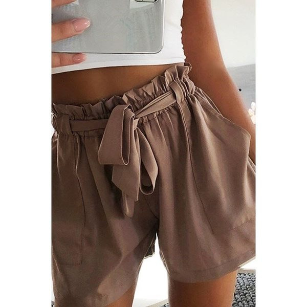 Pantaloni scurți casual dama cu buzunar in mai multe culori