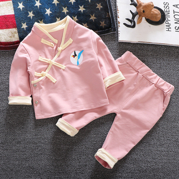 Set copii model nou pentru baieti si fete in verde si roz