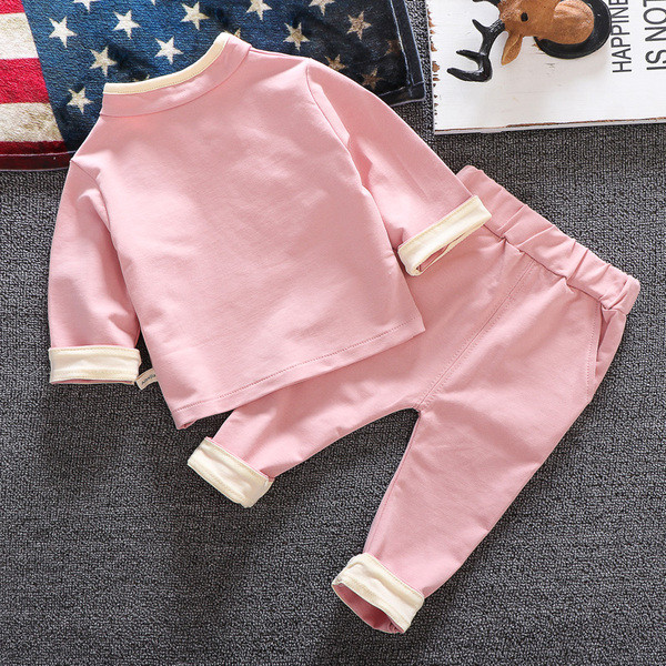 Set copii model nou pentru baieti si fete in verde si roz