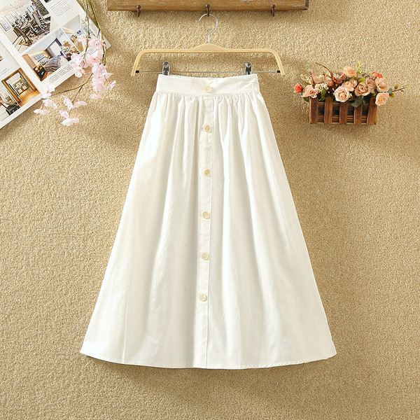 Fusta de dama moderna cu nasturi - in cinci culori