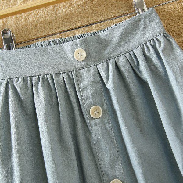 Fusta de dama moderna cu nasturi - in cinci culori