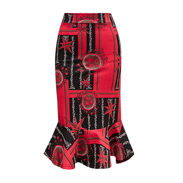 Fusta lungă de damă topică cu talie înaltă