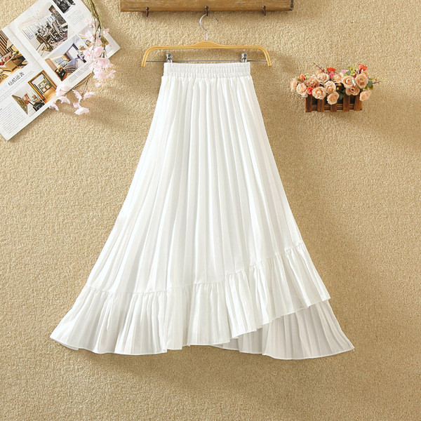 Fusta de dama model nou in alb si negru