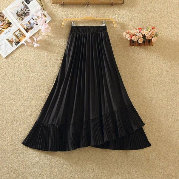 Fusta de dama model nou in alb si negru