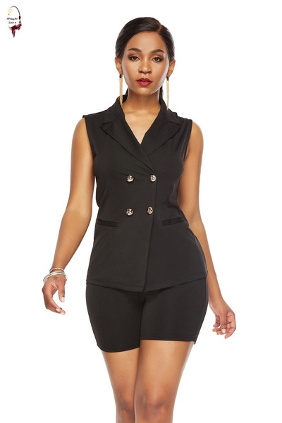 Set elegant pentru femei, care include o vestă și pantaloni scurți în trei culori