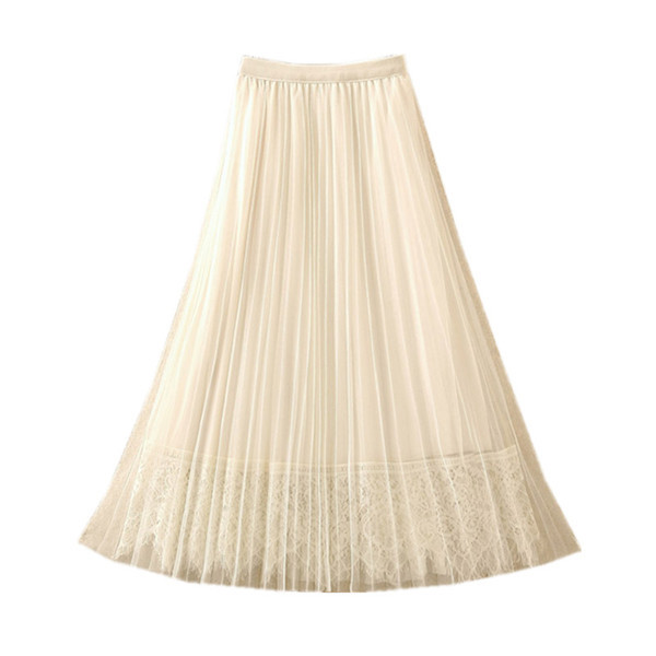 Fusta de dama moderna in patru culori cu dantela