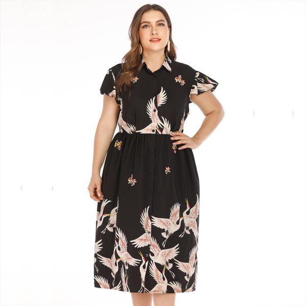 Rochie de dama moderna model decupata cu maneci scurte de culoare neagra