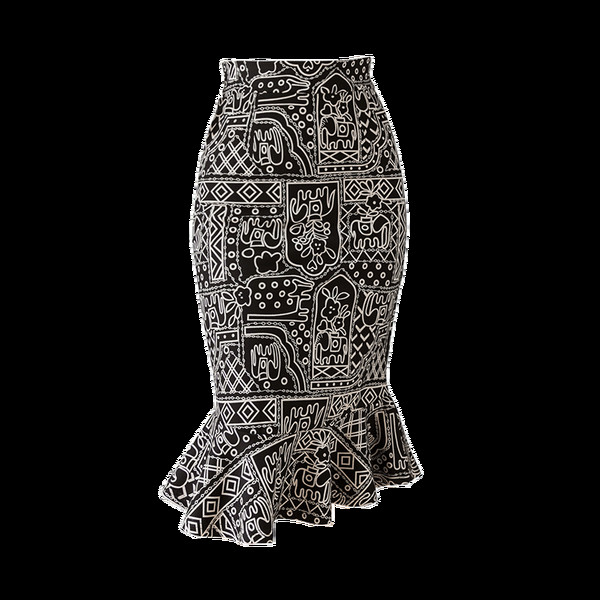 Fusta de dama eleganta cu talie inalta