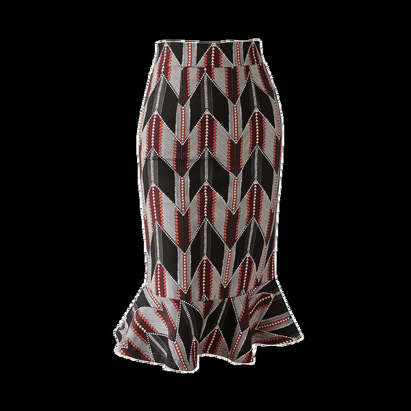 Fusta de dama moderna cu talie inalta in doua culori