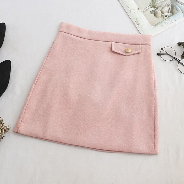 Fusta de dama eleganta in roz, gri, verde, negru si maro