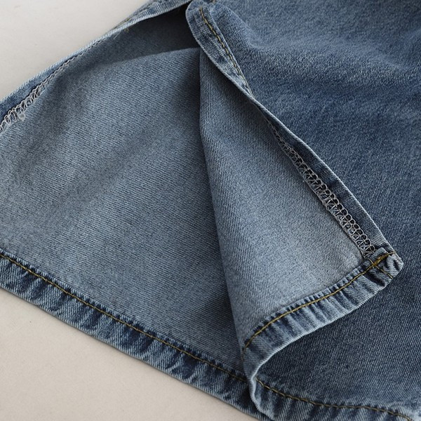 Blugi casual de dama cu crapaturi in albastru