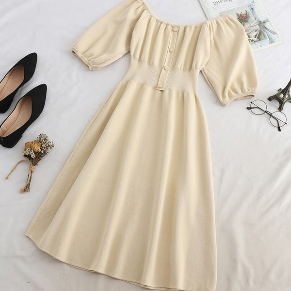 Rochie de dama decupata model nou cu umerii goi in mai multe culori