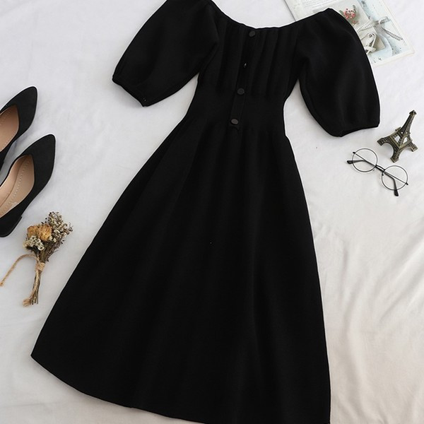 Rochie de dama decupata model nou cu umerii goi in mai multe culori