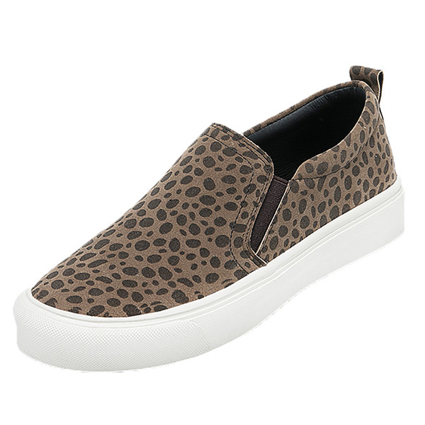 Mocasini casual dama cu model leopard in negru si maro