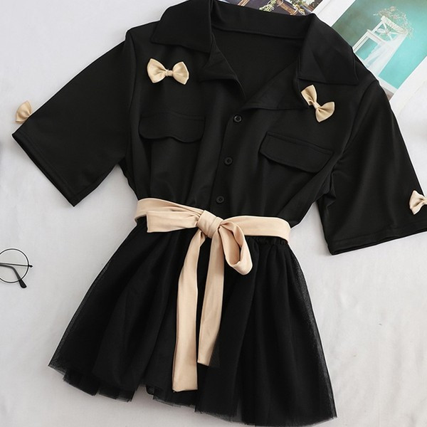 Camasa de dama eleganta model nou cu tul in mai multe culori