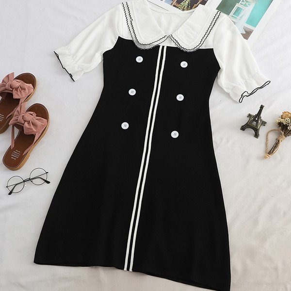 Rochie de dama model nou cu guler clasic - mai multe culori